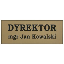 Tabliczka DRZWI złota okolicznościowa