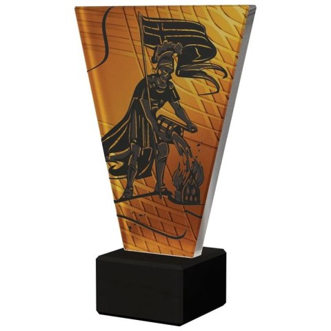 Trofeum szklane Tryumf Straż Pożarna VL1/FIR czarny postument