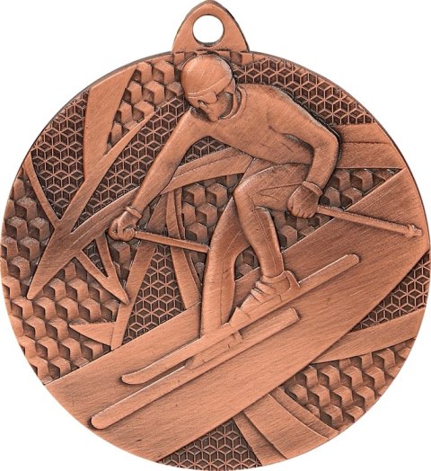 Medal brązowy zjazd narciarski - medal stalowy