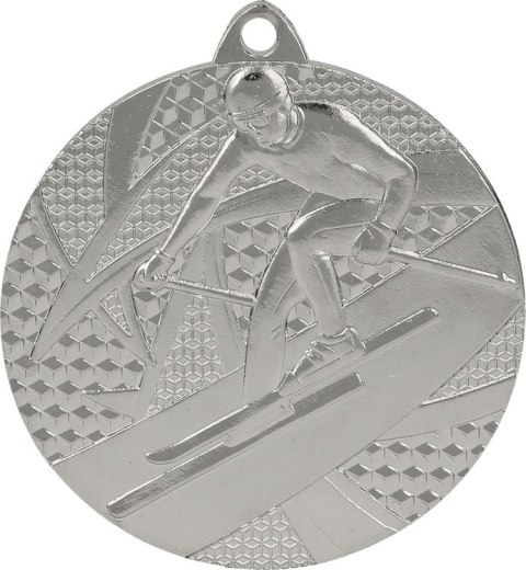 Medal srebrny zjazd narciarski - medal stalowy Medal srebrny zjazd narciarski - medal stalowy