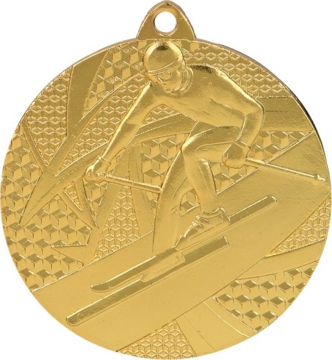 Medal złoty zjazd narciarski - medal stalowy