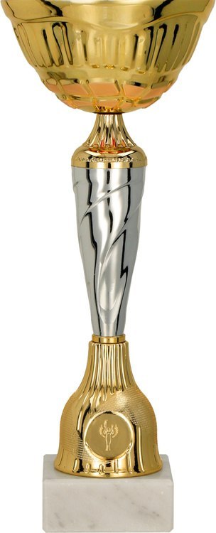 Puchar metalowy złoto-srebrny 9256 Puchar metalowy złoto-srebrny 9256