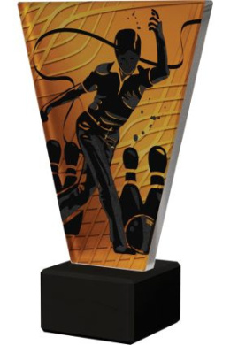 Trofeum szklane - Bowling/Kręgle VL1/BOW/BK