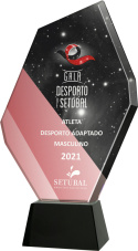 Trofeum szklane z Etui C069